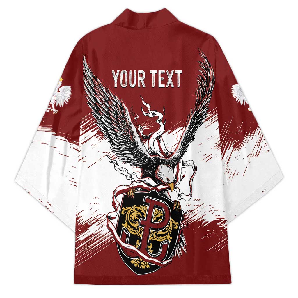 Poland Personalized Grunge Eagle Kimono Polska Walczaca