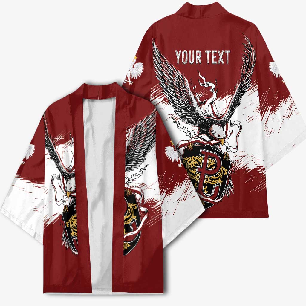 Poland Personalized Grunge Eagle Kimono Polska Walczaca