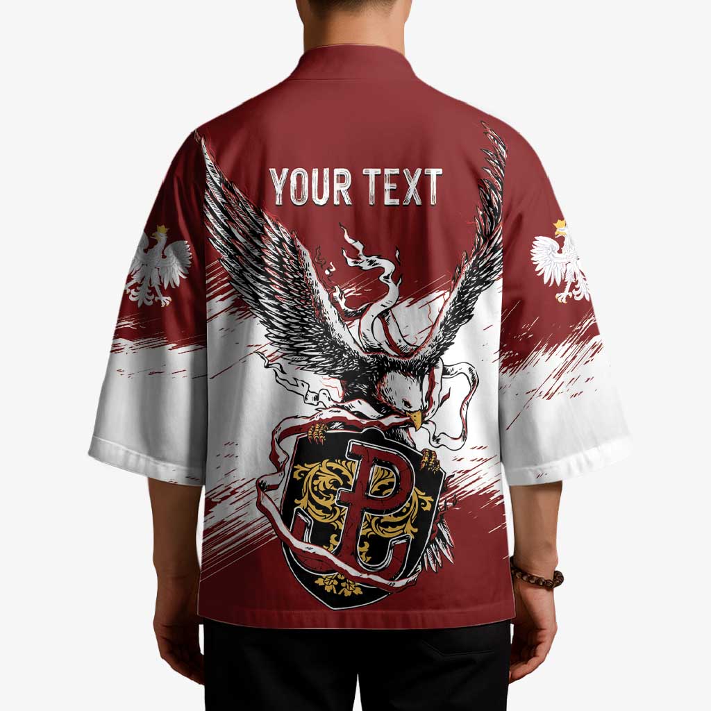 Poland Personalized Grunge Eagle Kimono Polska Walczaca