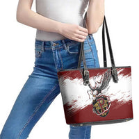 Poland Grunge Eagle Leather Tote Bag Polska Walczaca