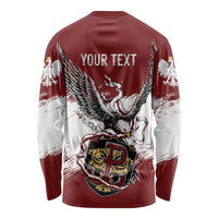 Poland Personalized Grunge Eagle Long Sleeve Shirt Polska Walczaca