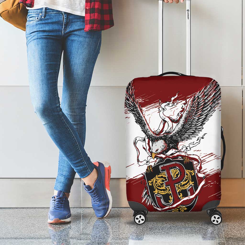 Poland Grunge Eagle Luggage Cover Polska Walczaca