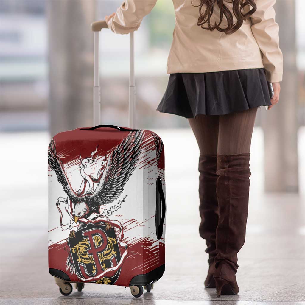 Poland Grunge Eagle Luggage Cover Polska Walczaca