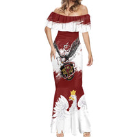 Poland Personalized Grunge Eagle Mermaid Dress Polska Walczaca