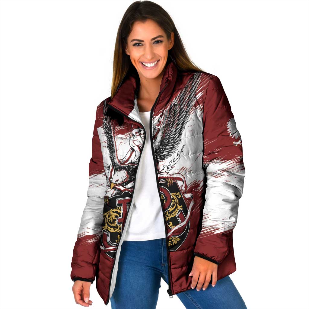 Poland Personalized Grunge Eagle Padded Jacket Polska Walczaca