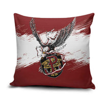Poland Grunge Eagle Pillow Cover Polska Walczaca