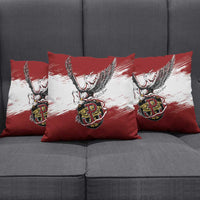 Poland Grunge Eagle Pillow Cover Polska Walczaca