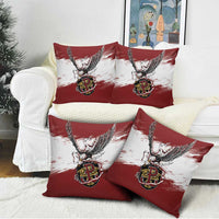 Poland Grunge Eagle Pillow Cover Polska Walczaca