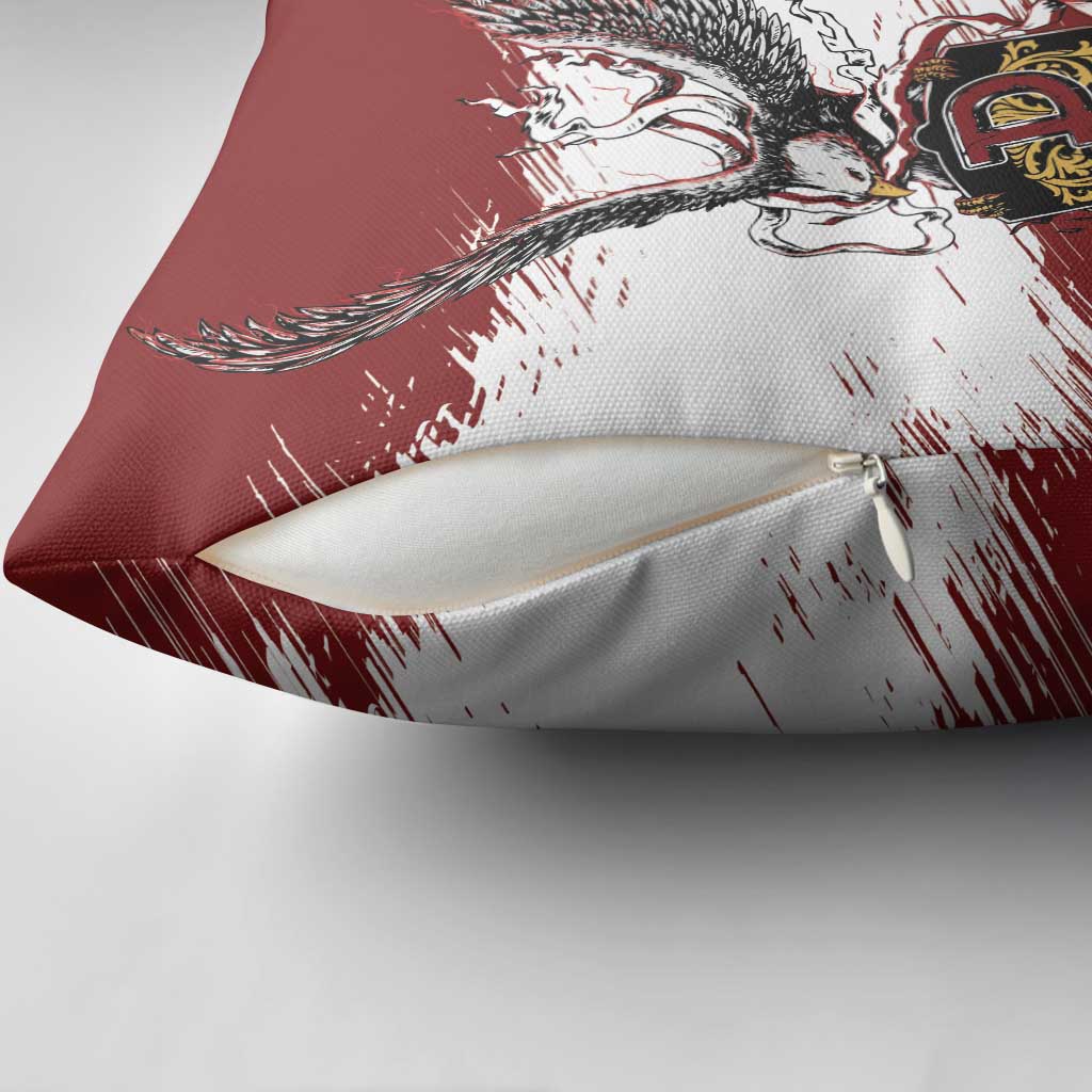 Poland Grunge Eagle Pillow Cover Polska Walczaca