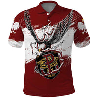Poland Personalized Grunge Eagle Polo Shirt Polska Walczaca