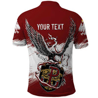 Poland Personalized Grunge Eagle Polo Shirt Polska Walczaca
