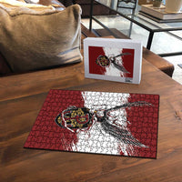 Poland Grunge Eagle Puzzle Polska Walczaca