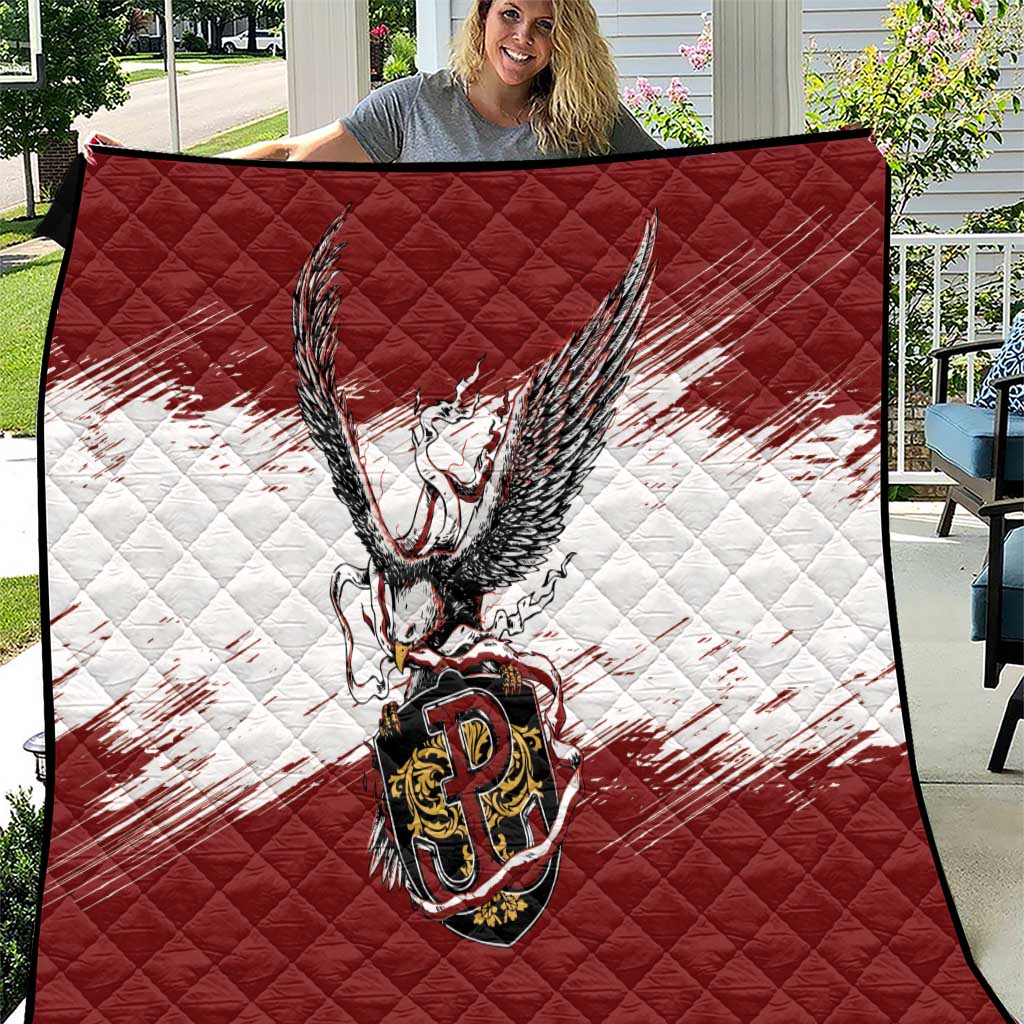 Poland Grunge Eagle Quilt Polska Walczaca