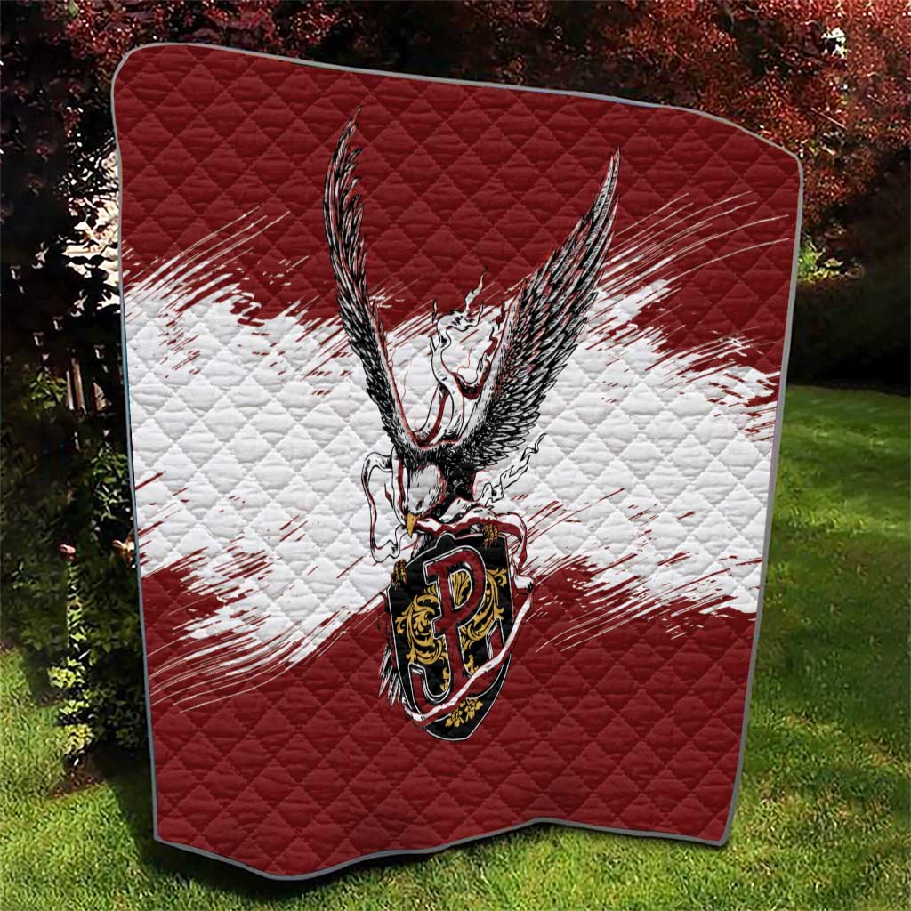 Poland Grunge Eagle Quilt Polska Walczaca
