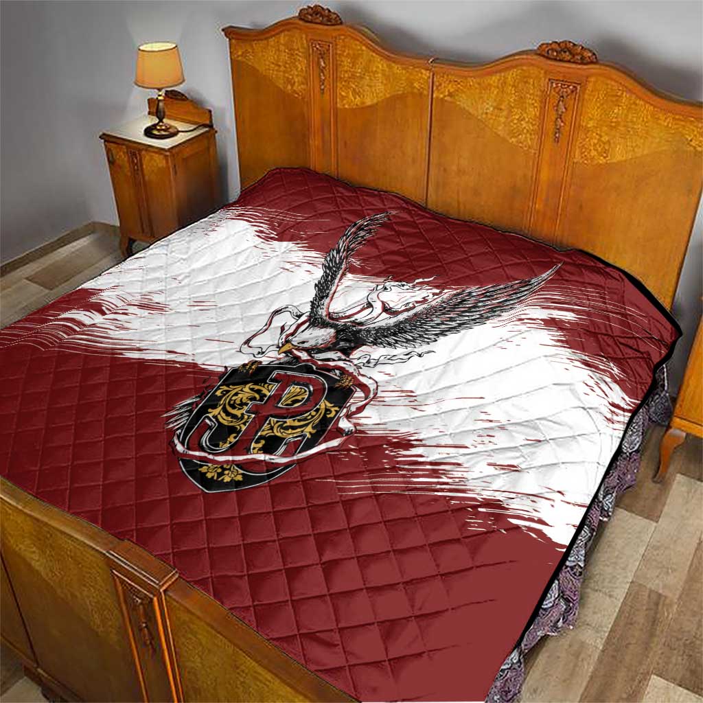 Poland Grunge Eagle Quilt Polska Walczaca