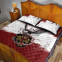 Poland Grunge Eagle Quilt Bed Set Polska Walczaca