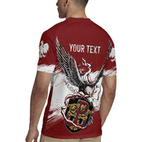 Poland Personalized Grunge Eagle Rugby Jersey Polska Walczaca