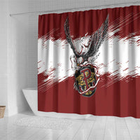 Poland Grunge Eagle Shower Curtain Polska Walczaca