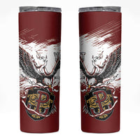 Poland Personalized Grunge Eagle Skinny Tumbler Polska Walczaca