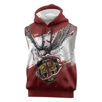 Poland Personalized Grunge Eagle Sleeveless Hoodie Polska Walczaca