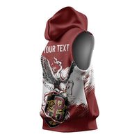 Poland Personalized Grunge Eagle Sleeveless Hoodie Polska Walczaca