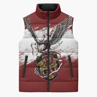 Poland Personalized Grunge Eagle Sleeveless Puffer Jacket Polska Walczaca