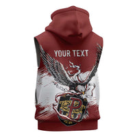 Poland Personalized Grunge Eagle Sleeveless Zip Hoodie Polska Walczaca