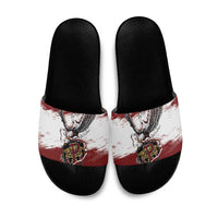 Poland Grunge Eagle Slide Sandals Polska Walczaca
