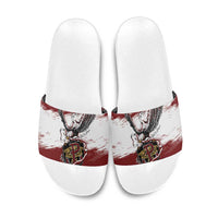 Poland Grunge Eagle Slide Sandals Polska Walczaca