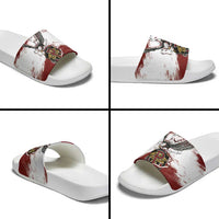Poland Grunge Eagle Slide Sandals Polska Walczaca