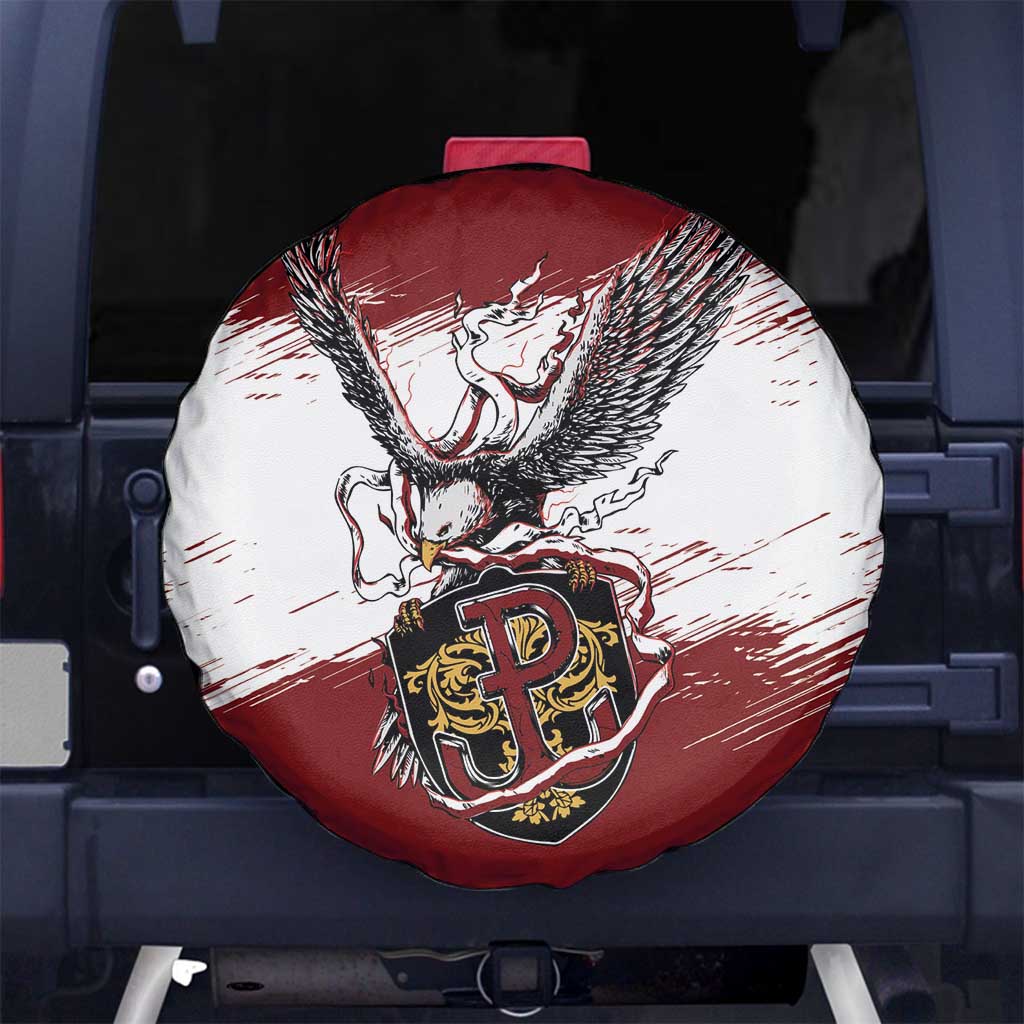 Poland Grunge Eagle Spare Tire Cover Polska Walczaca