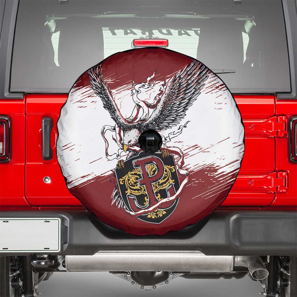 Poland Grunge Eagle Spare Tire Cover Polska Walczaca