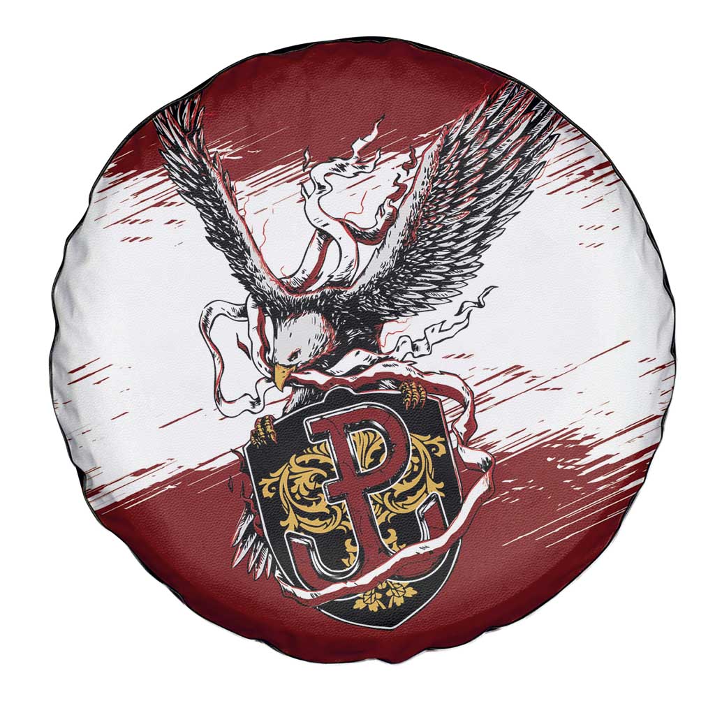 Poland Grunge Eagle Spare Tire Cover Polska Walczaca