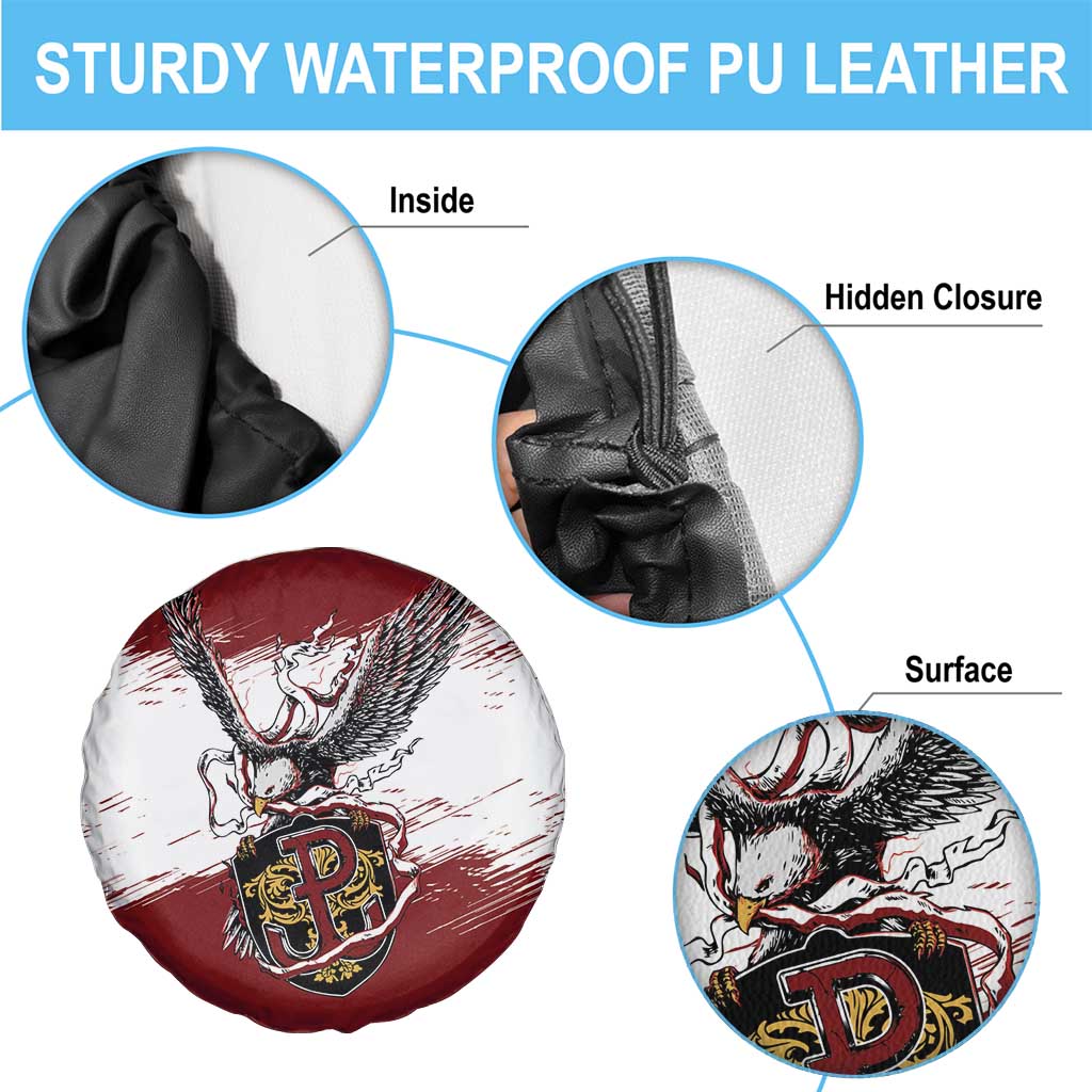 Poland Grunge Eagle Spare Tire Cover Polska Walczaca