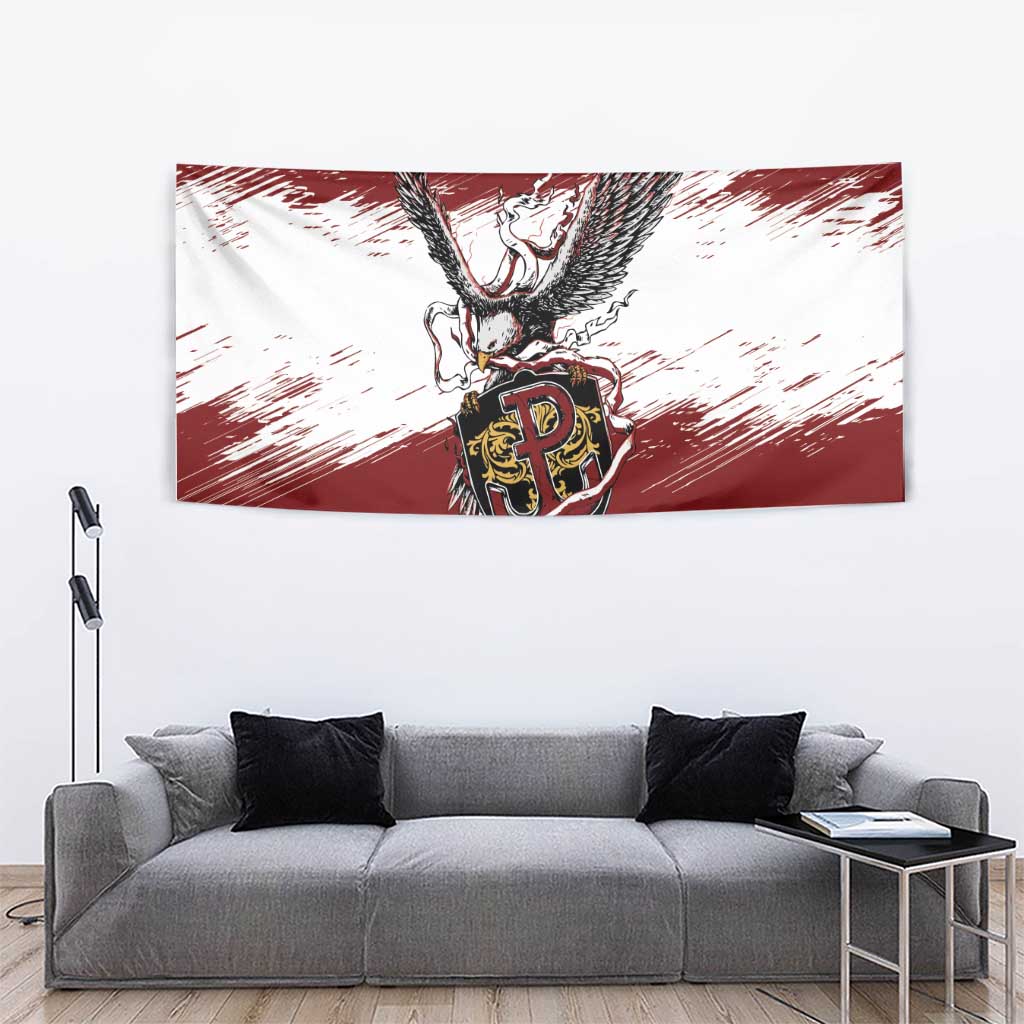 Poland Grunge Eagle Tapestry Polska Walczaca