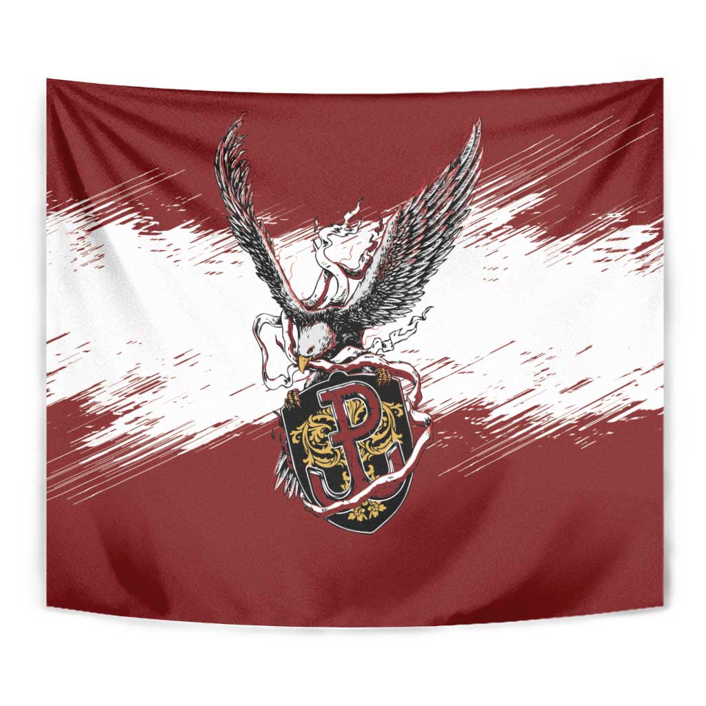 Poland Grunge Eagle Tapestry Polska Walczaca