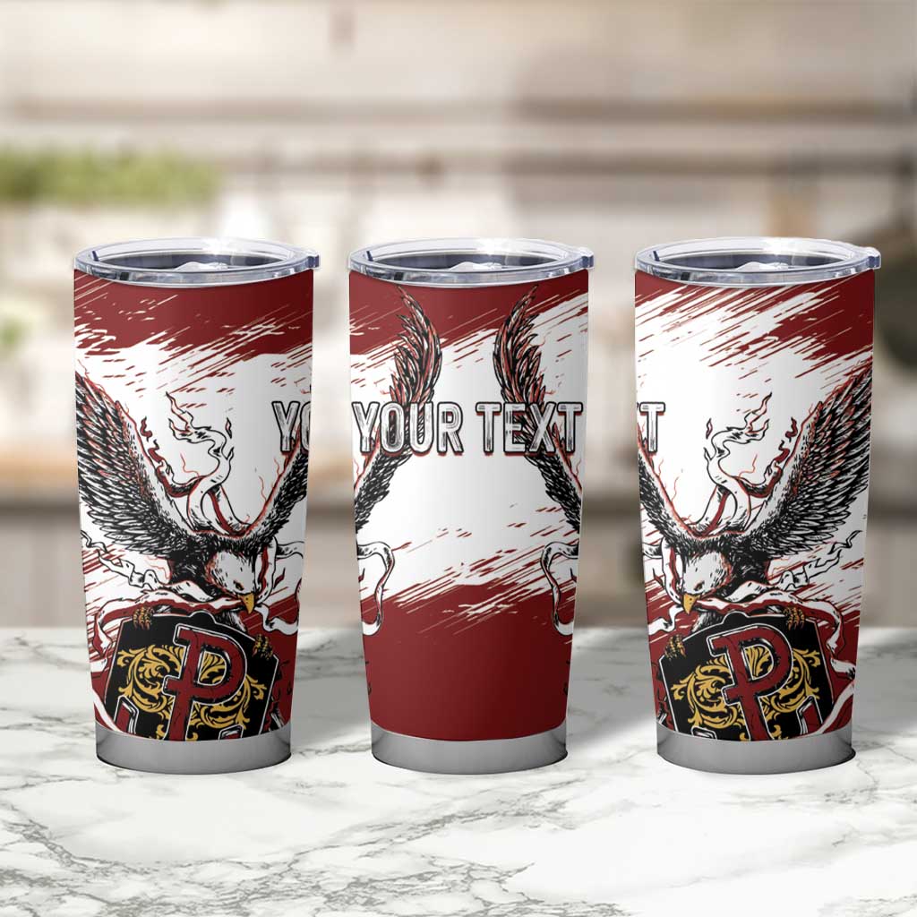 Poland Personalized Grunge Eagle Tumbler Cup Polska Walczaca
