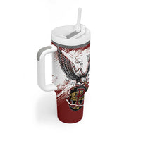 Poland Personalized Grunge Eagle Tumbler With Handle Polska Walczaca