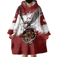 Poland Personalized Grunge Eagle Wearable Blanket Hoodie Polska Walczaca
