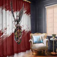 Poland Grunge Eagle Window Curtain Polska Walczaca