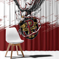 Poland Grunge Eagle Window Curtain Polska Walczaca