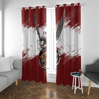 Poland Grunge Eagle Window Curtain Polska Walczaca