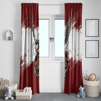 Poland Grunge Eagle Window Curtain Polska Walczaca