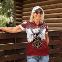 Poland Personalized Grunge Eagle Women Polo Shirt Polska Walczaca