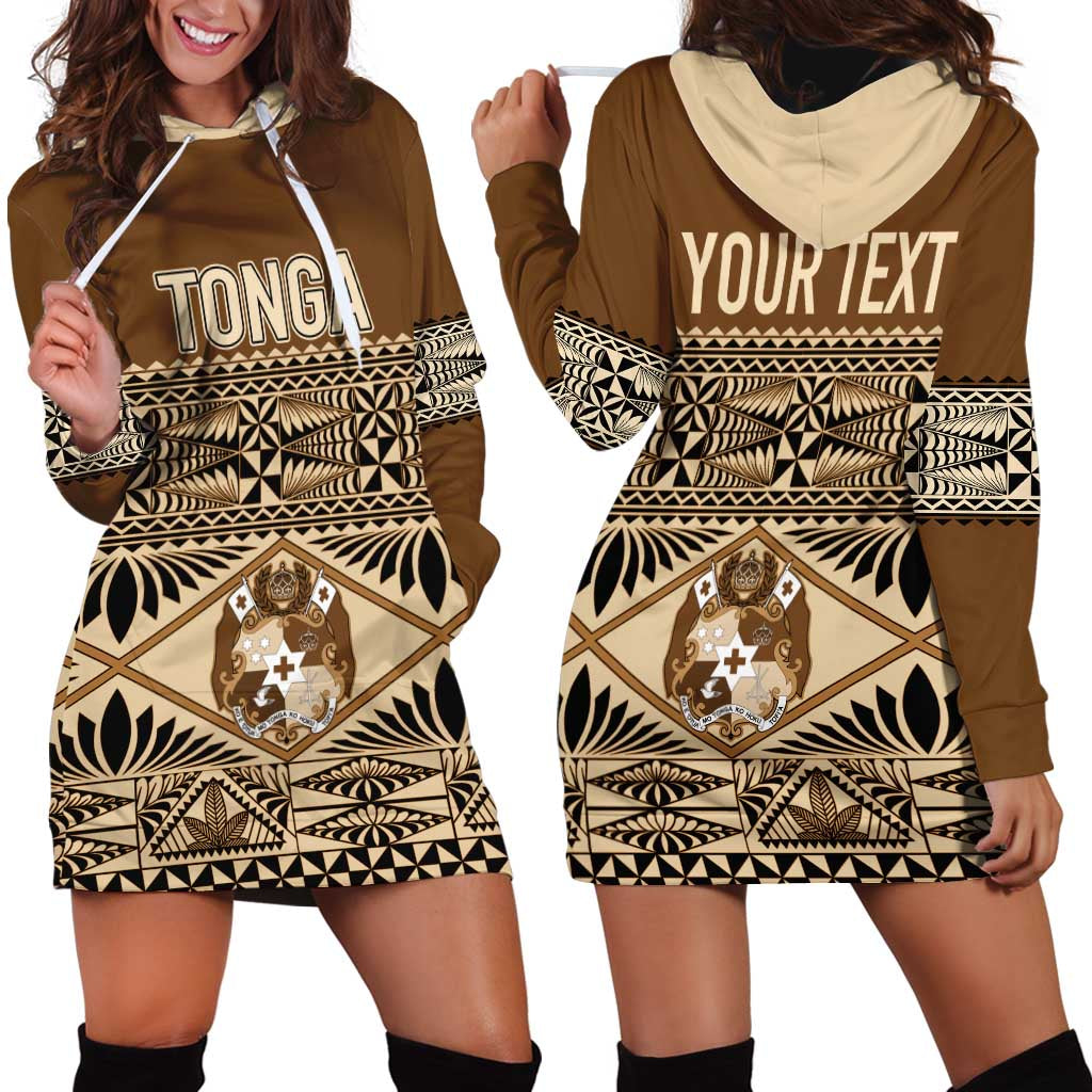 Personalised Tonga Independence Day Hoodie Dress Ngatu Tapa Style LT7