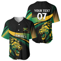 Afro-Jamaica Heritage Custom Baseball Jersey Roaring Lion