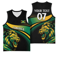 Afro-Jamaica Heritage Custom Basketball Jersey Roaring Lion