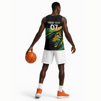 Afro-Jamaica Heritage Custom Basketball Jersey Roaring Lion