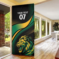 Afro-Jamaica Heritage Custom Door Cover Roaring Lion
