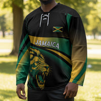 Afro-Jamaica Heritage Custom Hockey Jersey Roaring Lion